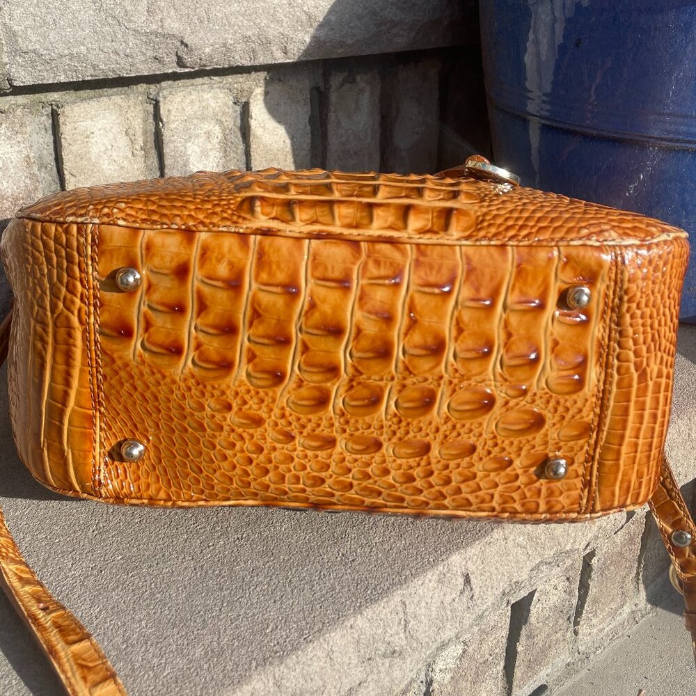 BRAHMIN MELBOURNE SATCHEL CROSSBODY Women's Shoulder Bag EUC - Picture 8 of 17